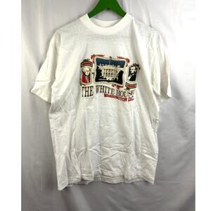 VTG White House Washington D.C. Travel Tourist Shirt 90s Large New‎ Deadstock